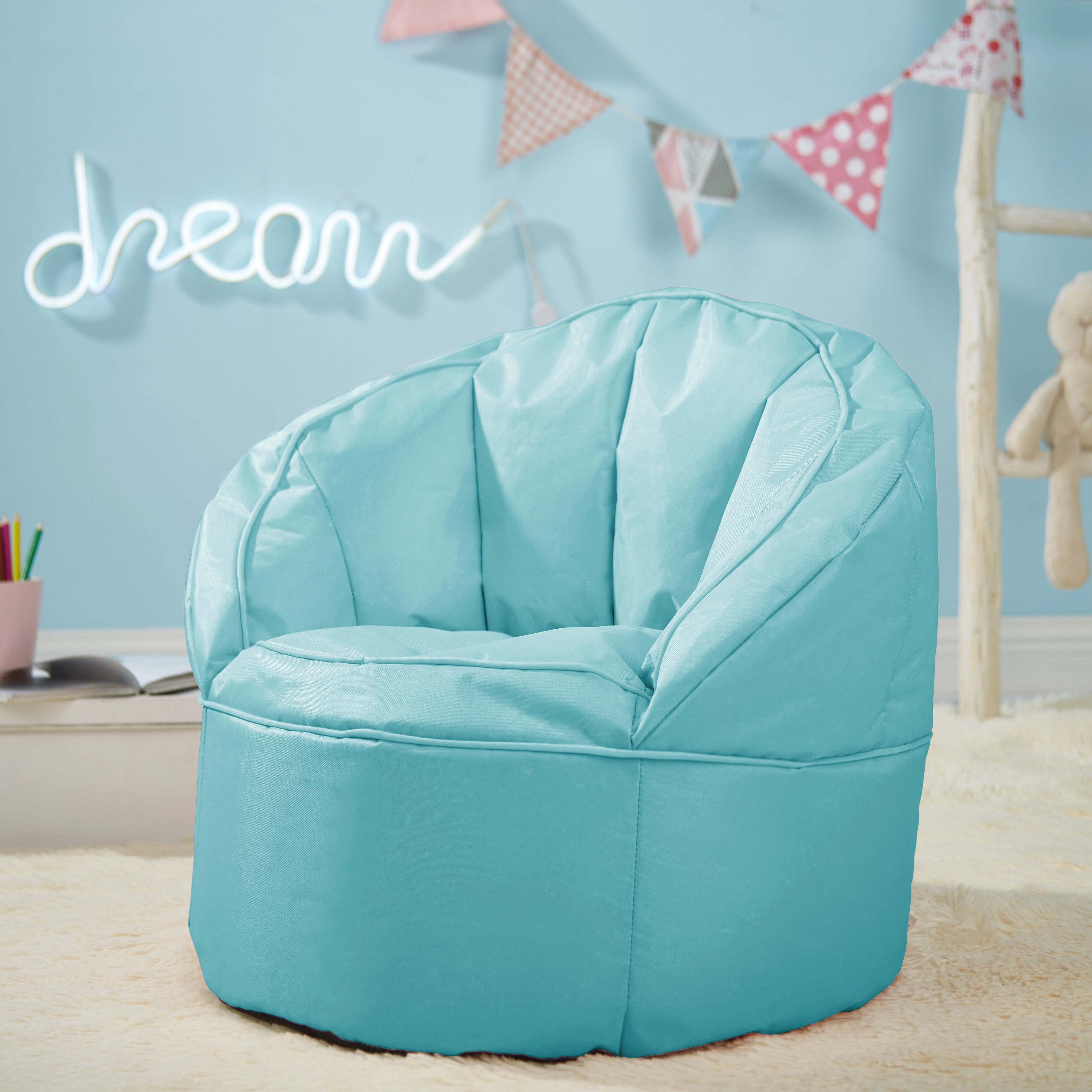 Urban Shop Canvas Bean Bag Chair, Multiple Sizes/Colors