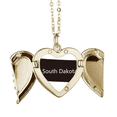 thumbnail image 1 of South Dakota USA mapa silueta Collar colgante en forma de melocotón con alas Unbranded  M, 1 of 3
