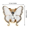 thumbnail image 6 of Toyvian Woman Cufflinks Butterfly Rhinestone Shirt Collar Decoration 1 Pair, 6 of 6