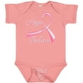 thumbnail image 3 of Inktastic Hope Believe Breast Cancer Ribbon Boys or Girls Baby Bodysuit, 3 of 5