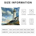 thumbnail image 5 of PHYHOO Decorative Pillow Cover Waiting Lighthouse Throw Pillow Cases Home Decor Indoor Gift Kitchen Garden Sofa Bedroom Car Living Room Super Soft Pillowcase White, 5 of 5