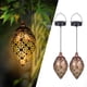 thumbnail image 1 of Laklulu Pack de 2 faroles solares para exterior, farol solar de metal para colgar en exterior con LED blanco cálido impermeable IP44, lámparas solares orientales para colgar en exterior para jardín,, 1 of 6