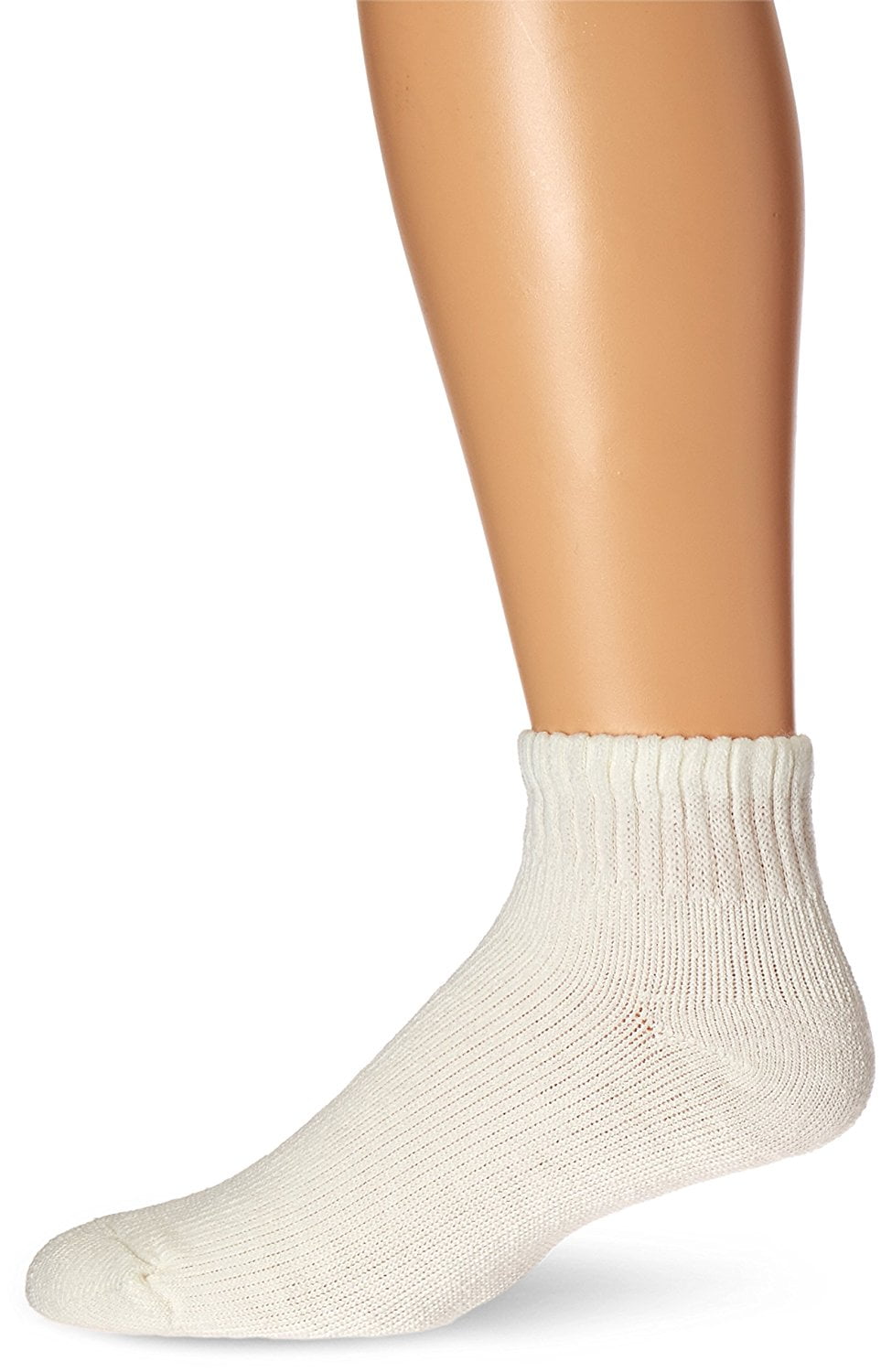 Sensifoot Minicrew Closed Toe Socks, White, Small, Nonirritating