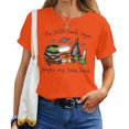 thumbnail image 2 of Casual T Shirts for Women Halloween Graphics Print Halloween Short Sleeve Tee Stylish Baggy Womens Tops, 2 of 4