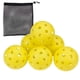 thumbnail image 1 of Juego de 6 bolas de pickleball para exteriores de primera calidad, perfectamente equilibradas, vuelo verdadero de alto rebote, duraderas, pickleball de 40 hoyos, ideal para todos los niveles de h, 1 of 5