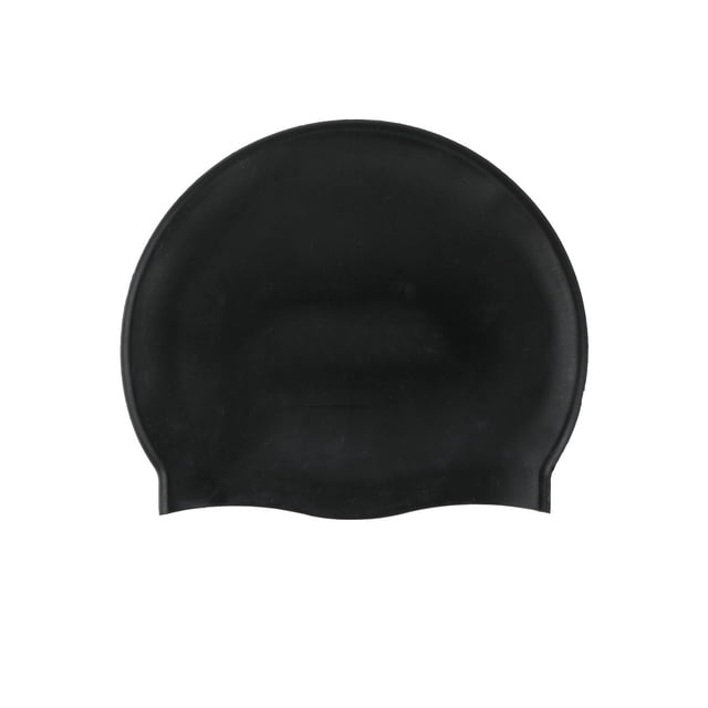Soidarity Gorros de natación de silicona para hombres y mujeres, conjunto de esnórquel con protección auditiva de alta elasticidad, gorros de baño Deportes acuáticos Negro Soidarity OD029078-04