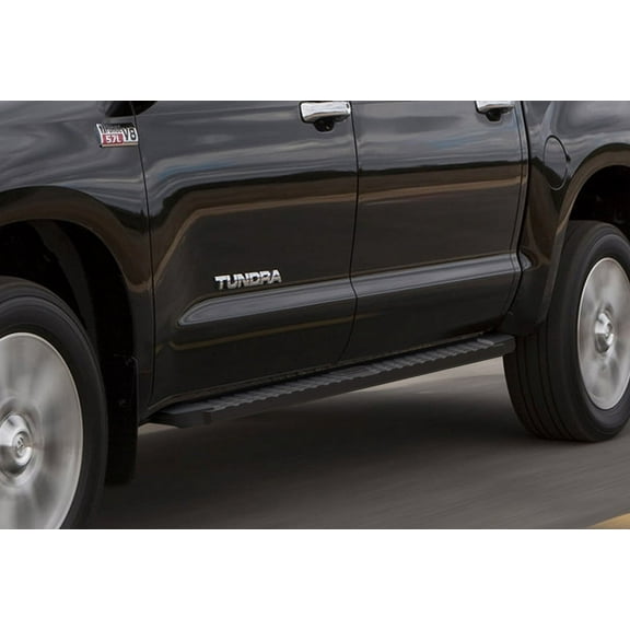 APS Black Blow Molding Style Nerf Bars Running Boards Compatible with Toyota Tundra 2007-2021 CrewMax