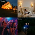 thumbnail image 6 of FRIDEKO HOME 2 Pack Rechargeable Light Bulbs with Touch & Remote Control, Dimmable RGB Bulb, 11 Colors, 4 Timer, E26 Base, 2600mAh, Battery Operated Wireless Light Bulb for Sconces, Lamps, 6 of 11