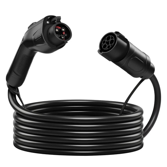 EV Charger Extension Cable, 32Amp 21 ft J1772 Extension Cord Compatible with 120V-240V SAE J1772 Electric Vehicle Chargers, Level 1/Level 2 IP66 Heavy Duty Car Charging Cable with Carrying Bag