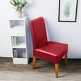 thumbnail image 2 of Rosnek PU Leather Dining Chair Cover Waterproof Wedding Banquet Chair Slipcovers, 2 of 5