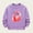 010Purple, variant on Generic Girls Boys Strawberry Print Fleece Sweatshirt Casual Crewneck Long Sleeve T-Shirts Loose Basic Tee Tops for 2-12 Years