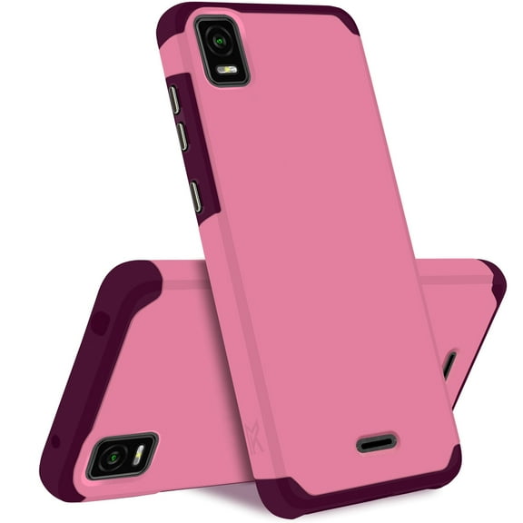 For Cricket Vision Plus 2022 SL100EA Shockproof  Cover Phone Case   Tempered Glass - Light Pink