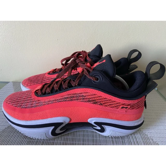 Ni - ke Ni - ke Mens Air Jordan 36 DH0832-660 Red Basketball Shoes Sneakers Size 9.5