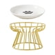 thumbnail image 2 of Comedero elevado para perros y gatos con soporte para todas las razas, tamaño pequeño y mediano. dorado, 2 of 9