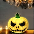 thumbnail image 4 of Xihbxyly Luz Led de Halloween, Diseño Colgante de Fantasma, Funciona con Pilas, Decoración Navideña Divertida, Decoración para El Hogar y La Oficina, Ideal para Fiestas, 1 Luz, 3 Pilas de Botón Inclu, 4 of 7