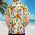 thumbnail image 6 of High Quality Hawaiian Shirts for Men Short Sleeve Aloha Beach Shirt Floral Summer Casual Button Down Shirts Blouses ZL5AJE, 6 of 7