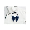thumbnail image 5 of INSPIRE CHIC Unisex Velvet Pre-tied Bow Ties Formal Solid Bowties Neckwear Deep Blue, 5 of 5