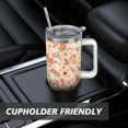 thumbnail image 7 of Personalized Dog Lover Gift Idea - 40oz Insulated Tumbler with Straw for Women - Non-Slip Handle Coffee Travel Cup, 7 of 7