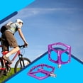 thumbnail image 2 of ZTTO JT07 1 par de bicicletas Pedal plano Acero Axis 32 Puntos de bicicleta de color sólido Pedales de ciclismo al aire libre Accesorios Púrpura Eigraketly OD002855-03B, 2 of 7
