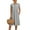 ZgSilver, variant on Sale Clothing 2025 Dresses for Women 2025 Summer Cotton Linen Solid Gauze Dress Loose Casual Beach Vacation Flowy Midi Dress with Pockets