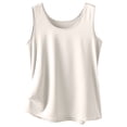 thumbnail image 4 of Silk Satin Tank Tops for Women Scoop Neck Sleeveless Camisole Tops Summer Basic Blouses, 4 of 5
