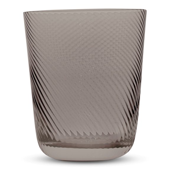 Retro Tinted Textured Old Fashioned Drinking Glasses 12.5 Ounces, Set of 4