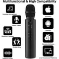 thumbnail image 3 of Jinsinto Microphone de Karaoké Sans Fil Haut-Parleur Bluetooth Portable Micro, Microphones Sans Fil Machine de Karaoké Lecteur pour la Maison Compatible avec, 3 of 5