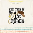 thumbnail image 4 of Inktastic Yes, This is My 1st Rodeo Cowboy Hat with Pink Band, Lasso Girls Baby Dress, 4 of 5