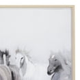 thumbnail image 4 of 40" x 30" Horse Framed Wall Art with Brown Frame, by DecMode, 4 of 8
