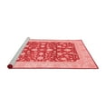thumbnail image 2 of Ahgly Company Machine Washable Indoor Round Oriental Red Traditional Area Rugs, 5' Round, 2 of 4