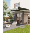 thumbnail image 2 of TROPOW Retractable Awning, Manual Awnings for Patio, Sun Shade Patio Awning with Crank Handle, Aluminum Frame, 280 g Polyester Fabric, for Deck, Balcony, Yard, 2 of 7