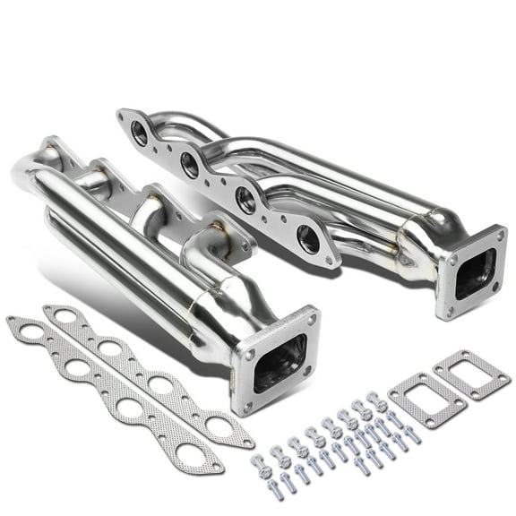 DNA Motoring TM-BBC-S-T4 For 1966 to 1995 Chevy / GMC Anodized Stainless Steel 1 -5 / 8" OD T4 Front Mount Exhaust Turbo Manifold
