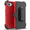 Red Black, variant on For Apple IPhone 16e 2025 Heavy Duty 3-Layer Shockproof Defender Rugged Hard Cover Case + Belt Clip