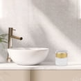 thumbnail image 2 of Unique Bargains 1 Pc Frosted Glass Dispensing Bottle for Bathroom 1.76oz Sand Gold Tone, 2 of 6