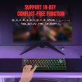 thumbnail image 4 of V200 Mechanical Gaming Keyboard, Wired Portable 68 Keys RGB Backlit Keyboard with Hot Swap for IBM PC Win98SE, Mac,  Laptop, 4 of 7