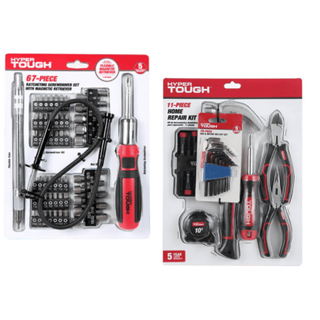 

Hyper Tough 67-Piece Screwdriver Set & 27-Piece Home Repair Set