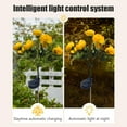 thumbnail image 6 of Twfbrm Solar Flower Lights for Outdoor, 28" Realistic Camellia Flowers LED Garden Lights, Waterproof Solar Powered Decorative Stake Lights Auto ON/Off Landscape Lights for Lawn Yard Patio Pathway, 6 of 7