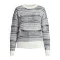 thumbnail image 5 of Time and Tru Women's Fair Isle Pullover Sweater, Midweight, Sizes XS-XXXL, 5 of 5