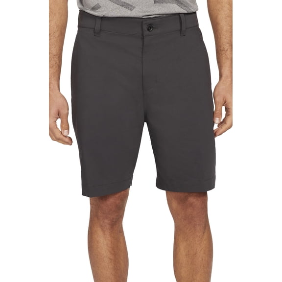 Nike Golf Nike Dri-FIT UV Flat Front Chino Golf Shorts in Dark Smoke Grey at Nordstrom, Size 42