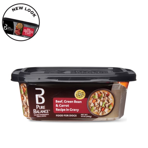 Pure Balance Beef, Green Bean & Carrot Recipe in Gravy Wet Dog Food, 10