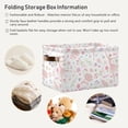 thumbnail image 6 of FREEAMG Flower and Dancing Ballerina Storage Basket, Durable Canvas Organizer With Handles Large Collapsible Storage Bins Boxes for Home Office - 1 Pack, 6 of 7