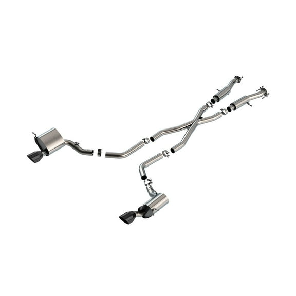 Borla 15-21 Jeep Grand Cherokee SRT 6.4L V8 AWD ATAK Cat-Back Exhaust System - Black Tips T-304SS