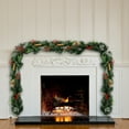 thumbnail image 3 of dodocool 9 FT Long Christmas Garland Flexible PVC Hanging Pendant Artificial Christmas Garlands with Bowknot for Stairs Railing Fireplace Front Porch Door Tree Holiday Party Supplies, 3 of 5