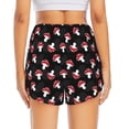 thumbnail image 4 of Uemuo Cartoon Mushroom Pattern Women's Athletic Shorts High Waisted Running Shorts with Liner Pockets Gym Elastic Workout Shorts-, 4 of 9