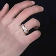 thumbnail image 6 of 8mm Yellow Gold Plated Titanium Steel Mens Ring Men Wedding Band Man Ring, 6 of 6