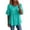 Turquoise -AH11, variant on Gauze Shirts for Women - Crew Neck Ruffle Short Sleeve Cotton Linen Frayed Fringe Tops Summer Lightweight Loose Fit Blouses Turquoise XL