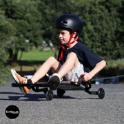 EzyRoller: Classic X - Black - Ride-On Scooter, Cambering Motion, Pedal Free Cart, Hand Brakes, Extendable Frame, 154lb Capacity, Kids Ages 4+