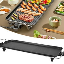 Imountek 21in Electric Griddle, 1500W Hot Plate Cooking BBQ Grill, Non-Stick Table Top Grill