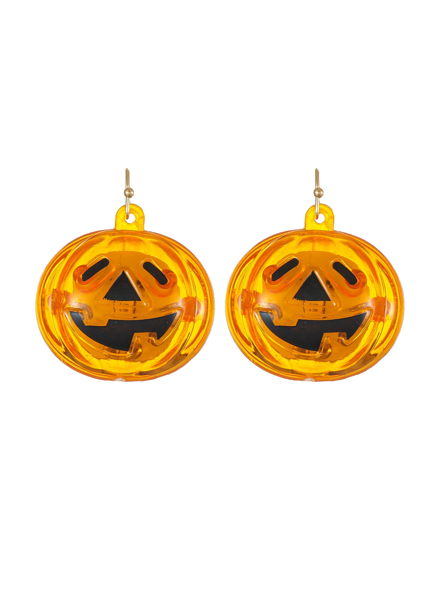 Way to Celebrate Light-up Jack-O-Lantern Halloween Earrings, 1 Pair