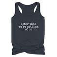 thumbnail image 1 of Ahorros en Honeeladyy. Después de esto, nos llevamos camisetas sin mangas para mujer. Camisetas casuales de verano sin mangas con estampado de letras divertidas para beber., 1 of 5